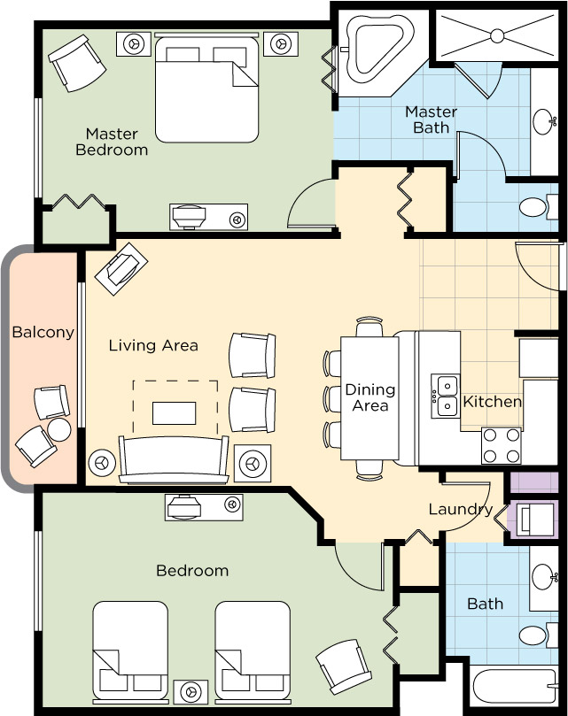 Shelby Resorts Two Bedroom Deluxe
